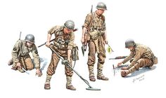 US Combat Engineers Combat Engineer, Metal Earth, Scale Model Kits, Model Shop, Military Art, Model Boats, Plastic Model Kits, Military History, Black Forest