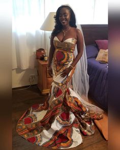 Fitted Printed Dress For Wedding, Fitted Printed Wedding Dresses, Traditional Ankara Fabric Dress For Wedding, Kente Print, Dashiki Dress, African Print Skirt, Couple Ideas, African Wedding Dress, African Ankara