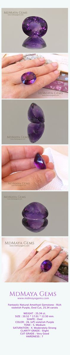 three different types of nails with purple nail polishes on them and the names below