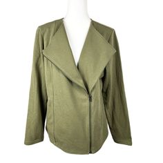 Caralynmirand The Drop Moto Jacket Olive Women Extra Large Diagonal Zip Nwt Size On Tag: Xl - Please See Measurements For Best Fit Chest: 22 ½" Length: 26" * New With Tags - Please Check Photos For Full Condition Of Item * I Will Ship This Item Out Via Usps With A Tracking Number For Confirmation. I Ship Every Business Day So Expect A Quick Delivery! Green Zipper Closure Outerwear For Work, Green Outerwear With Zipper For Work, Casual Asymmetrical Zip Outerwear For Work, The Drop, Tag Sale, Quick Delivery, Moto Jacket, Blazer Suit, Vest Jacket