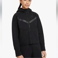 Nwot Lightweight Warmth Full Zip Hoodie Lightweight Attached Hood Long Sleeve Ribbed Cuffs Kangaroo Pockets 17ab Nike Noir, Tech Girl, Tech Fleece Hoodie, Girls Sportswear, Nike Sportswear Tech Fleece, Kids Sportswear, Nike Tracksuit, Adidas Tracksuit, Style Sportif