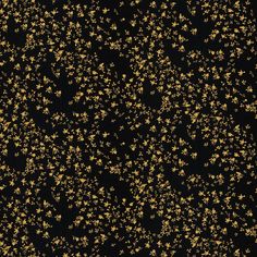 a black and gold background with small stars