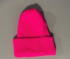 Warm, simple, but stunning beanie to make a statement this winter! Hot Pink Beanie, Pink Beanie, Pink Beanies, Caps Hats, Accessories Hats, Hot Pink, Winter Hats, Accessory Gift, Pet Supplies