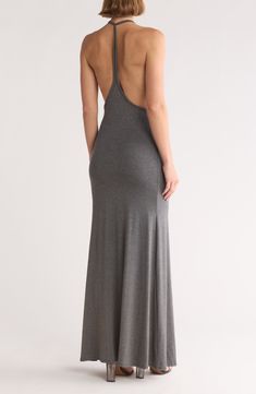 A plunging neckline and open back define this ankle-grazing maxi that's cut from soft and stretchy fabric. Slips on over head Plunge neck Sleeveless 90% modal, 10% spandex Machine wash, dry flat Made in the USA of imported fabric Plunge Neck Maxi Dress, Cole Haan Women Shoes, Kate Spade Sunglasses, Concert Looks, Cole Haan Women, Designer Crossbody Bags, Sweaters And Leggings, Sandals Brands, Stuart Weitzman Shoes