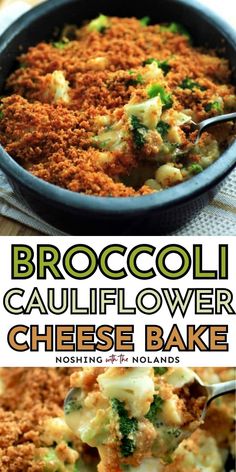 broccoli cauliflower cheese bake is an easy and delicious side dish