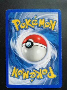 the pokemon logo is displayed on a blue background