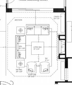 the floor plan for an apartment with two beds and one living room, as well as a kitchen