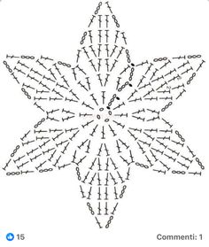 a snowflake is shown in the shape of a star