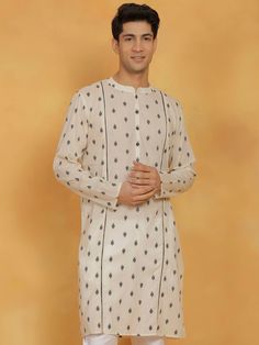 Shvaas By Vastramay Men's Cream Cotton Kurta Elevate your ethnic style with this comfortable and stylish kurta. Made from soft cotton fabric, it features a classic design and a perfect fit. Features Cotton fabric for breathability and comfort Classic design for timeless appeal Perfect for casual wear or special occasions Specifications Material: Cotton Sleeve Length: Full Closure: Button Length: Knee-length Material & Care This kurta is made from cotton fabric. It is recommended to dry clean or Stylish Kurta, Men Cream, Cotton Kurta, Ethnic Style, Packaging Labels, Product Images, Ethnic Fashion, Classic Design, Cold Water