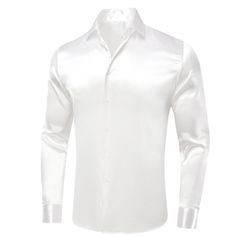 This silk shirt is the go-to choice when you want to add that extra something to your look. The silk fabric is knitted and has a premium texture and feel. Fabric: 100% Silk, Satin Classic, Crisp & Stylish Collar Long Sleeve Flat Shoulder Stitches Parallel Stitches under the armpits Stylish Buttons Loose & Comfortable Cuffs Machine Washable Occasion: Wedding, Party, Business, Daily Look Gives your wardrobe an upscale look Free Worldwide Shipping Care & Fabric: Care information: Machine wash at 30 Satin Shirt For Men, Silk Shirt Dress, Tie Men, Tie Men's, Fitted Dress Shirts, Satin Silk, White Satin, Silk Shirt, Long Sleeve Casual