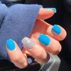 New Sparkle & Co Mini. Accidentally Bought Two. Makeup Sparkle, Pink Black Nails, Blue Glitter Nails, Baby Blue Nails, Cow Nails, Cute Simple Nails, Simple Gel Nails, Baby Nails