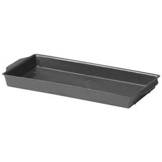 an empty baking pan on a white background