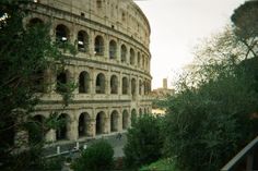 an image of the colossion in rome, italy taken from inside looking out