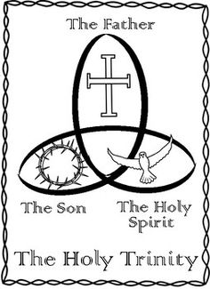 Teach your students about the Holy Trinity with these beautiful coloring pages!  Each version is also available in color. The colored versions can be displayed as mini posters. There are 3 different versions that represent the Holy Trinity.  *Thank you to Illumismart, Charlottes's Clips and Morpho for the great graphics and borders! Beautiful Coloring Pages, Triangle Template, Jesus Coloring Pages, Faith Crafts, Mini Posters, The Holy Trinity, Teaching Colors, Saint Nicholas