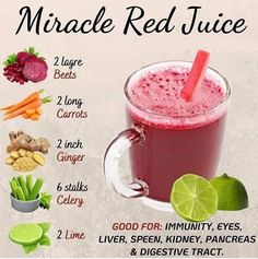 the benefits of red juice are shown in this graphic above it is an image of what you