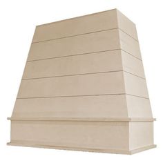 a large tan brick chimney on a white background