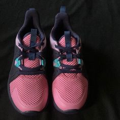 Little Girls, Pink And Purple And Blue All In Motion Sneaker Size 1 Brand New Never Been Worn Still In Good Condition Purple Sports Sneakers With Vibram Sole, Pink Low-top Running Shoes With Vibram Sole, All In Motion, Pink Girl, Pink Blue, Pink Purple, Kids Shoes, New Color, Motion