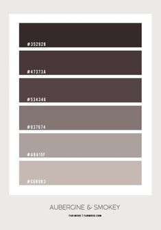 the color scheme for an interior paint scheme in shades of brown, grey and white