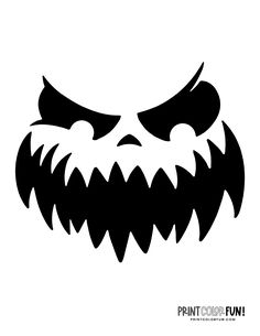 a black and white image of an angry face with fangs on it's teeth