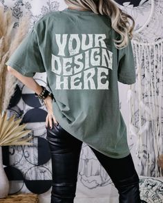 Moss Comfort Color Mockup Bundle Front and Back Shirt Mock up - Etsy Green Tshirt, Comfort Color, Etsy Vintage, Mockup, Bundles, T Shirt, Clothes, Color