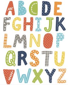 the alphabet is made up of different letters and numbers, including one for each letter