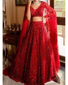 Indian Wedding Dress Bridal Lehenga, Orang India, Baju Kahwin, Lehnga Dress, Organza Blouse, Designer Bridal Lehenga, Gaun Fashion