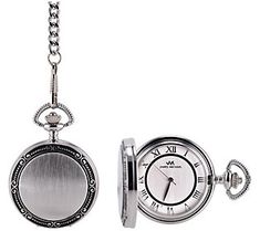 Delight the man in your life with this handsome -- and helpful -- pocket watch. From James Michael. Pocket Watch, The Man, Jewelry Watches, Frame