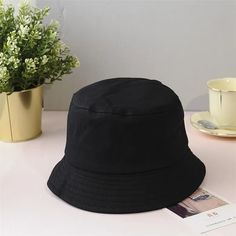 Portrait of a picture displaying Women’s Fashion Cotton Bucket Hat product. Panama Hat Men, Winter Bucket Hat, Custom Bucket Hats, Style Bucket Hat, Hunting Caps, Bucket Hat Summer, Bucket Hat Women, Cap Men, Bucket Hats