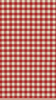 a red and white checkered table cloth