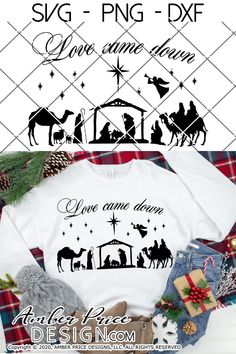 christmas svg and png files for crictures, including the birth of jesus