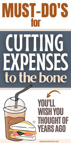 a poster with the words must - do's for cutting experiences to the bone