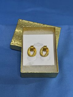 "This is a very nice pair of petite (3/4\" x 1/2\") gold tone swirl earrings with posts for pierced ears. They are signed with the PREMIER logo on the back. They are in excellent condition. We will send them to you in a gift box with free domestic shipping. Money from the sale of Angelic Beaders jewelry goes to support the ministries and programs of Rocky Cross Baptist Church. www.rockycross.org Note: Premier Designs is a direct sales jewelry company founded in 1985 by Joan and Andy Horner in Da Gift Gold-tone Clip-on Earrings, Gold-tone Clip-on Earrings As Gift, Gold-tone Clip-on Earrings For Gifts, Swirl Earrings, Premier Designs, Classic Wardrobe, Baptist Church, Jewelry Companies, Pierced Ears