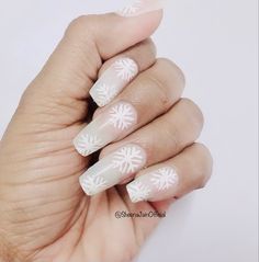 White Snowflakes Nail Art Nail Art Trending, Nail Art For Christmas, Art For Christmas, Snowflake Nail, Snowflake Nail Art, Trending Shorts, Snowflake Nails, White Snowflake, Christmas Nail