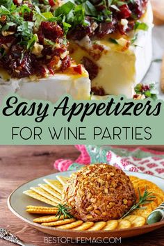 easy appetizers for wine parties