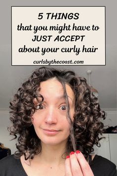 Embracing your curly or wavy hair is, I think, a lesson in self-acceptance. You look at other people’s curls and hope that yours will one day look like that, and when it doesn’t happen, you think you’re doing something wrong.... Hair Signs, S Curls, Caring For Frizzy Hair, Hair To One Side, Voluminous Curls