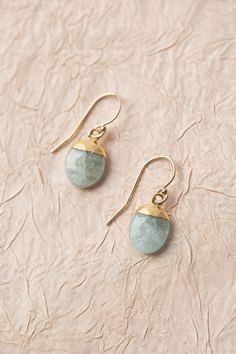 Perfect in their simplicity, these aquamarine bezels are set in gold and dangle from gold filled earwires. Gold Filled (nickel and lead-safe) Aquamarine .75", with gold filled earwires We hand select our natural materials, thus there may be slight variations in color and/or size that will not detract from the overall aesthetic Our unique handcrafted designer jewelry for women is made in America, each design created individually in our personal design studio in Floyd VA USA Floyd Va, Silver Gold Necklace, Popular Necklaces, Beautiful Crafts, Earrings Aesthetic, Natural Stone Earrings, Designer Handmade Jewellery, Winter Vibes, Nature Inspired Jewelry