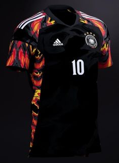 the jersey worn by germany's national soccer team is shown in this undrecognized photograph