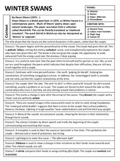 the winter swans worksheet is shown in black and white, with text below it