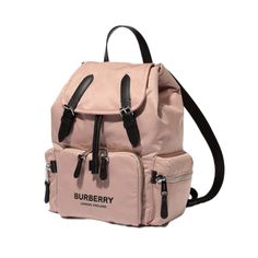 Burberry Backpack Rucksack Eco Nylon. Nylon And Leather Backpack With Silver Tone Hardware. Buckled Flap Tops With Snaps. One Zipper Pocket Inside And Two Side Zipper Pockets. Beautiful Color: Rose Beige My Daughter Wanted For School But She Is 10 She Needs More Room For Her Books And Folders. Nwt Burberry Kids Backpack, Burberry Rucksack, Burberry Backpack, Plaid Backpack, Plaid And Leather, Burberry Plaid, Flap Backpack, Rose Beige, Leather Rucksack