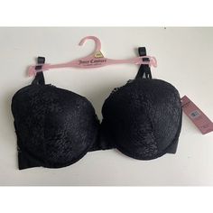 Juicy Couture Sexy Push Up Bra 40c Black Lace Jc6914a Padded New Please Check Pictures For Details And Condition If You Require Specific Measurements, More Detailed Photos, Or Require Me To Check For Tiny Defects, Please Do Let Me Know! I Am Always Available To Answer Any Questions, Requests Or Concerns That You May Have. I Can Do Custom Bundles Or Separate Existing Ones Message Me With Questions Or If You Need More Information Or More Pictures. I’ll Be Happy To Help Make Sure You Check My Other Black Underwire Bra For Party, Black Party Bra With Removable Pads, Black Push-up Bra With Lace Closure, Black Party Bra With Padded Cups, Black Padded Bra For Night Out, Black Padded Party Bra, Black Lace Closure Push-up Bra, Black Push-up Bra With Lined Body, Black Lace Party Bra