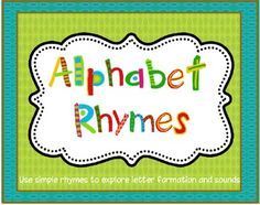 an alphabet phonics poster with the words