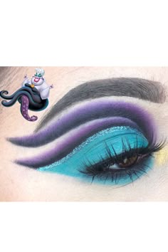 Diy Ursula Makeup, Ursula Inspired Makeup, Ursula Makeup Easy, Ursula Outfit Ideas, Easy Ursula Costume, Diy Ursula Costume Women, Ursula Trunk Or Treat Ideas, Ursula Inspired Outfit