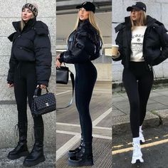 Outfit Winter Ideas For Women, Black Winter Outfits Casual, Stadium Outfit Women Winter, Street Outfit Winter, New York Attire Winter, Fashion Outfits Winter 2023 2024, Football Winter Outfit, Winter Outfit Inspiration Street Style, How To Dress In Winter