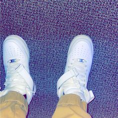 Brand New Sore Couple Wears. They Are Too Small. Up For Grabs Nike Casual Sneakers With White Laces, Nike Custom Casual Sneakers With White Laces, All White Air Force Ones, All White Air Forces, White Air Force Ones, Air Force Ones, Men's Nike, All White, One Color