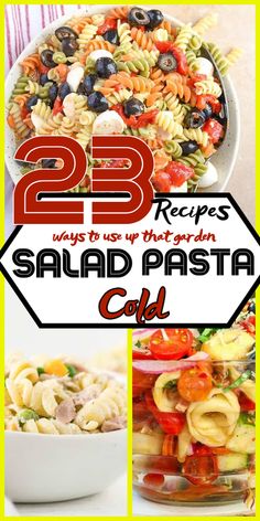 25 pasta salads that are ready to be eaten