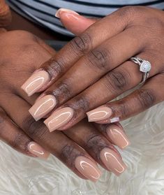 The 24 Best Winter Nail Colors For Dark Skin Best Winter Nail Colors, Winter Nail Color, Nail Colors For Dark Skin, Dark Skin Nail Color, Winter Nail Colors, Nail Polish Colors Winter, Neutral Nail Designs, Winter Nail Polish, Neutral Nail Color