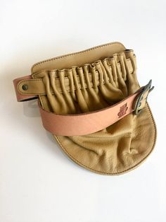 Leather Fanny Pack- Mustard Leather Hip Bag- Yellow Leather Fanny Pack- Leather Hip Pocket Leather Hip Bag, Leather Fanny Pack, Leather Pocket, Grand Rapids Mi, Pocket Belt, Hip Bag, Yellow Leather, Pig Skin, Leather Work