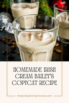 homemade irish cream bailey's copycat recipe