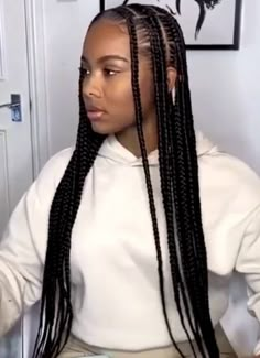 Short Stitch Braids, Natural Hair Box Braids, Individual Braids, Big Box Braids Hairstyles, Feed In Braids Hairstyles, African Hair Braiding Styles, Box Braids Hairstyles For Black Women, Braids Hairstyles Pictures