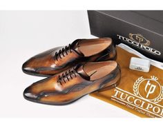 TucciPolo Kesington-TP Handstitched Luxury Mens Handmade Brown Italian Leather Shoe Italian Leather Shoes, Dressy Shoes, Shoe Trends, Hand Painted Leather, Leather Dress Shoes, Modern Gentleman, Painting Leather, How To Make Shoes, Mens Luxury